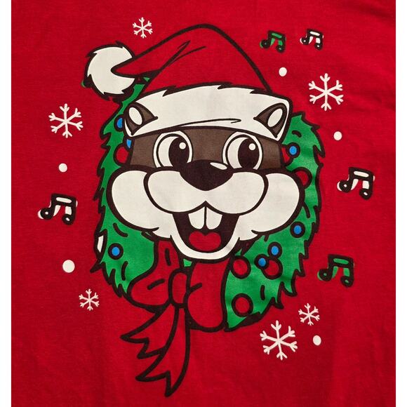 Bucees Santa Beaver Christmas Med Shirt Rockin Around The Christmas Tree Graphic - Picture 3 of 7